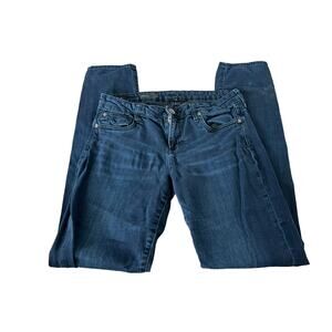 KUT From The Kloth Womens 6 Jeans Blue Diana Skinny Button Zip Dark Wash Denim